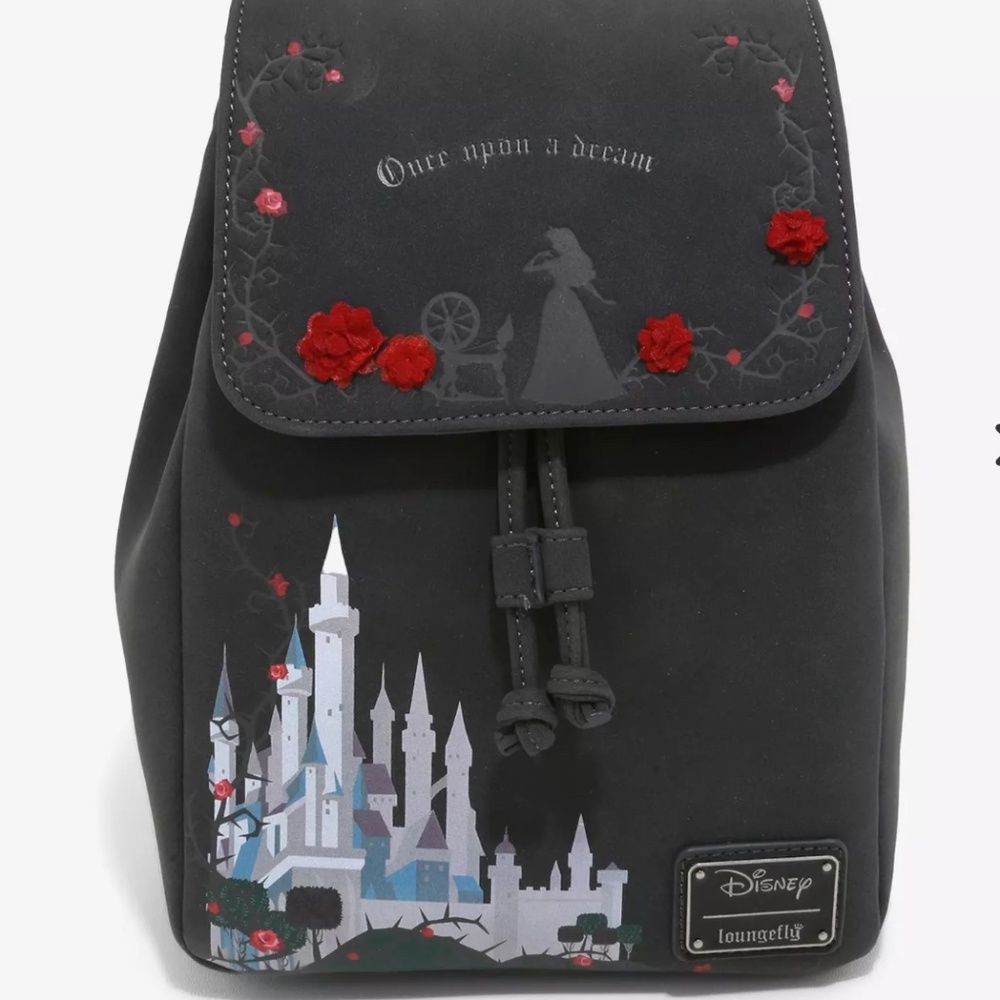Loungefly Sleeping Beauty Once Upon A Dream Brawstring Mini Backpack